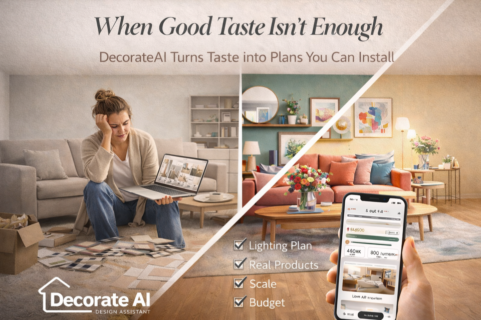 When Good Taste Isn’t Enough: How DecorateAI Makes Decisions Actionable